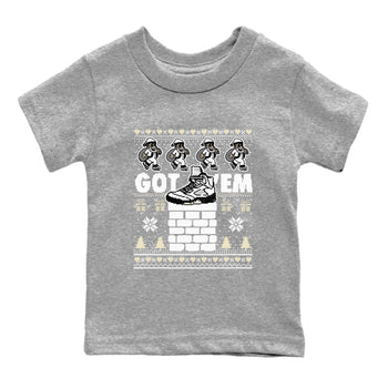 5s White Black shirts to match jordans Got' em Santa sneaker match tees Air Jordan 5 Retro White Black match shoes to clothes SNRT Sneaker Tees Youth Baby Heather Grey 2 tee