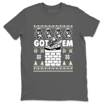5s White Black shirts to match jordans Got' em Santa sneaker match tees Air Jordan 5 Retro White Black match shoes to clothes SNRT Sneaker Tees unisex cotton Cool Grey 2 shirts