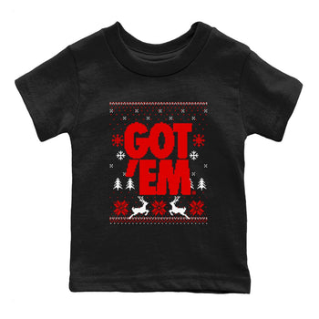 11s Cherry shirts to match jordans Christmas Gift Got Em Ugly Sweater sneaker match tees Air Jordan 11 Retro Cherry match shoes to clothes SNRT Sneaker Tees Youth Baby Black 2 tee