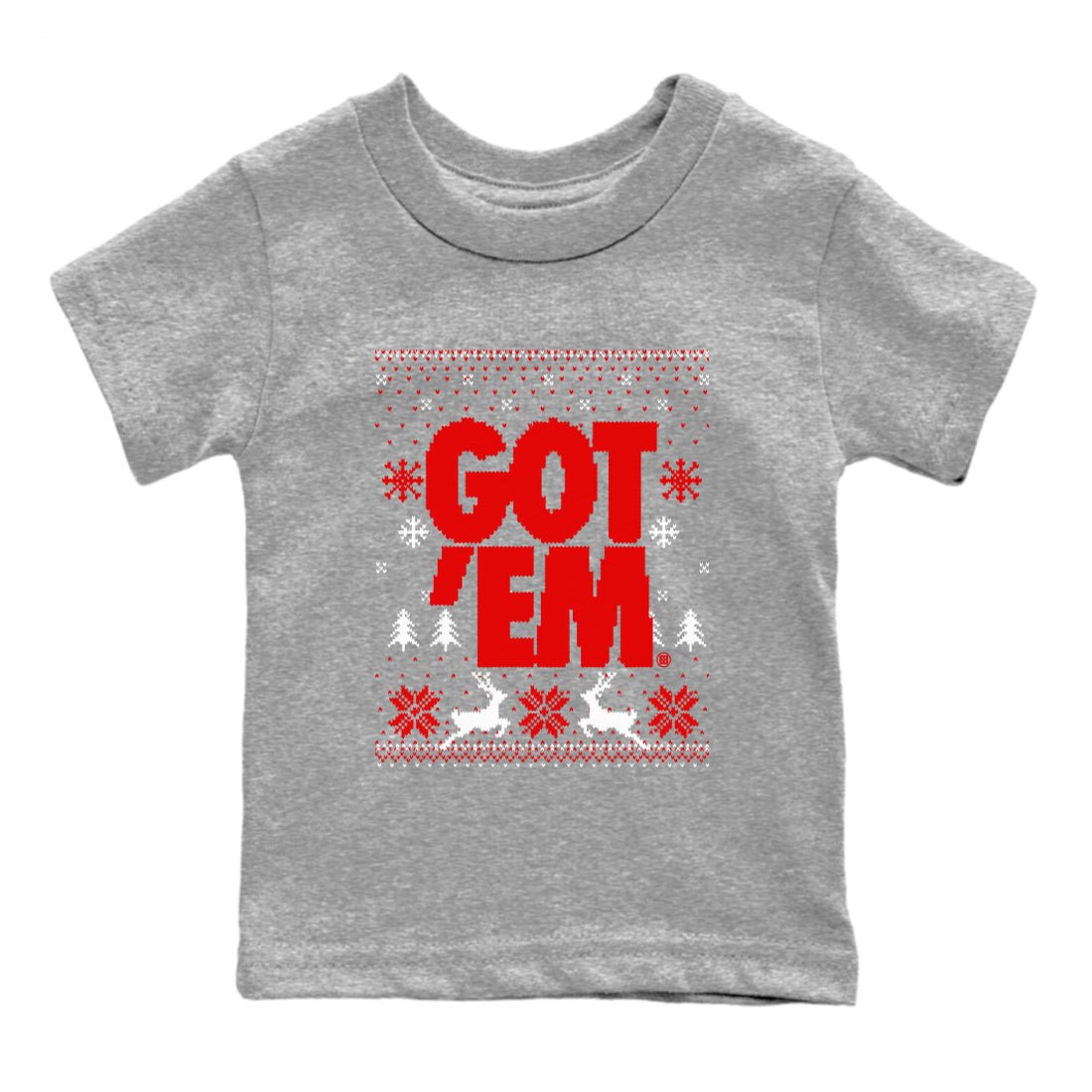 11s Cherry shirts to match jordans Christmas Gift Got Em Ugly Sweater sneaker match tees Air Jordan 11 Retro Cherry match shoes to clothes SNRT Sneaker Tees Youth Baby Heather Grey 2 tee