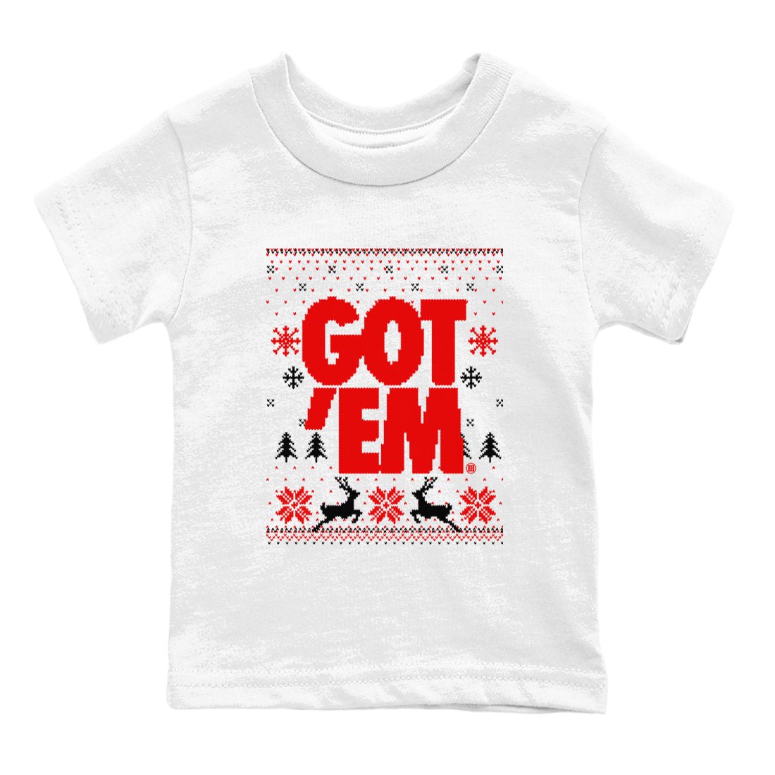 11s Cherry shirts to match jordans Christmas Gift Got Em Ugly Sweater sneaker match tees Air Jordan 11 Retro Cherry match shoes to clothes SNRT Sneaker Tees Youth Baby White 2 tee