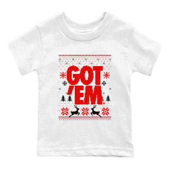 11s Cherry shirts to match jordans Christmas Gift Got Em Ugly Sweater sneaker match tees Air Jordan 11 Retro Cherry match shoes to clothes SNRT Sneaker Tees Youth Baby White 2 tee