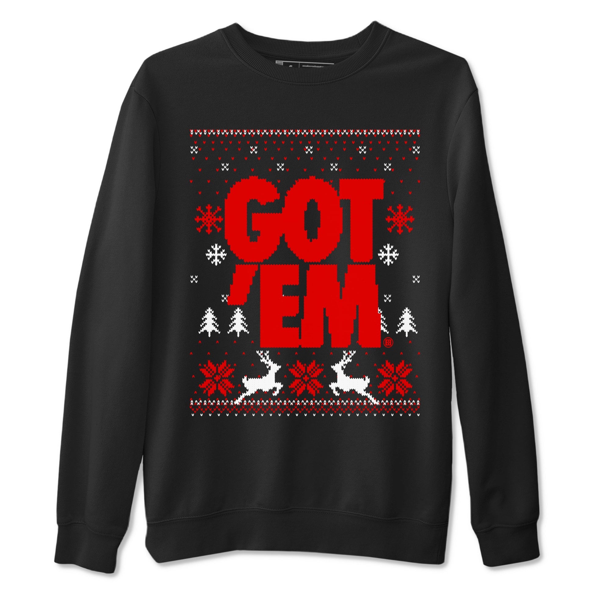 11s Cherry shirts to match jordans Christmas Gift Got Em Ugly Sweater sneaker match tees Air Jordan 11 Retro Cherry match shoes to clothes SNRT Sneaker Tees unisex cotton Black 2 shirts