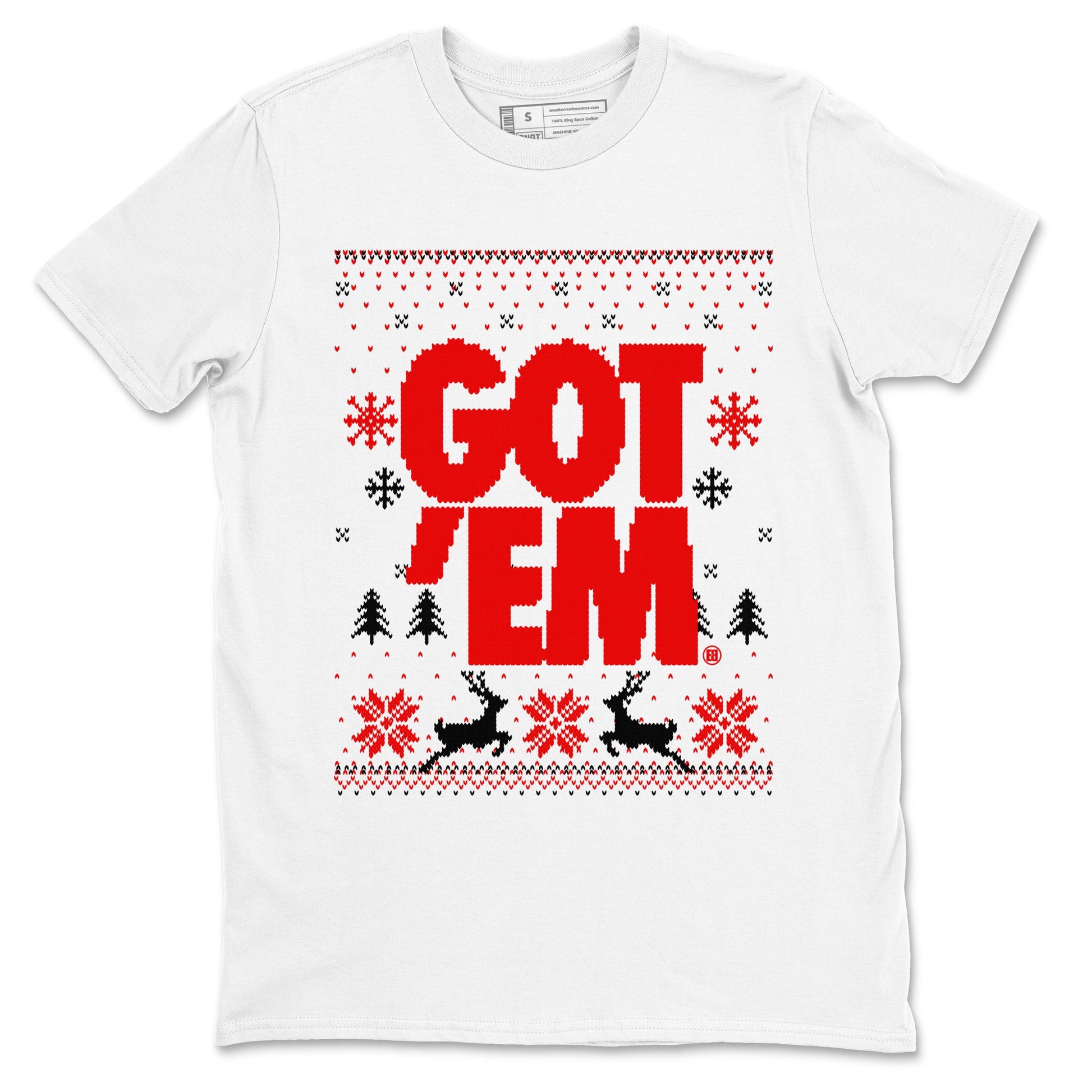 11s Cherry shirts to match jordans Christmas Gift Got Em Ugly Sweater sneaker match tees Air Jordan 11 Retro Cherry match shoes to clothes SNRT Sneaker Tees unisex cotton White 2 shirts