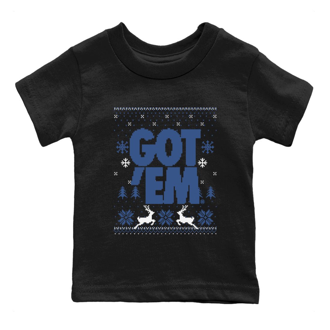 11s Diffused Blue shirts to match jordans Christmas Gift Got Em Ugly Sweater sneaker match tees Air Jordan 11 Retro Diffused Blue match shoes to clothes SNRT Sneaker Tees Youth Baby Black 2 tee