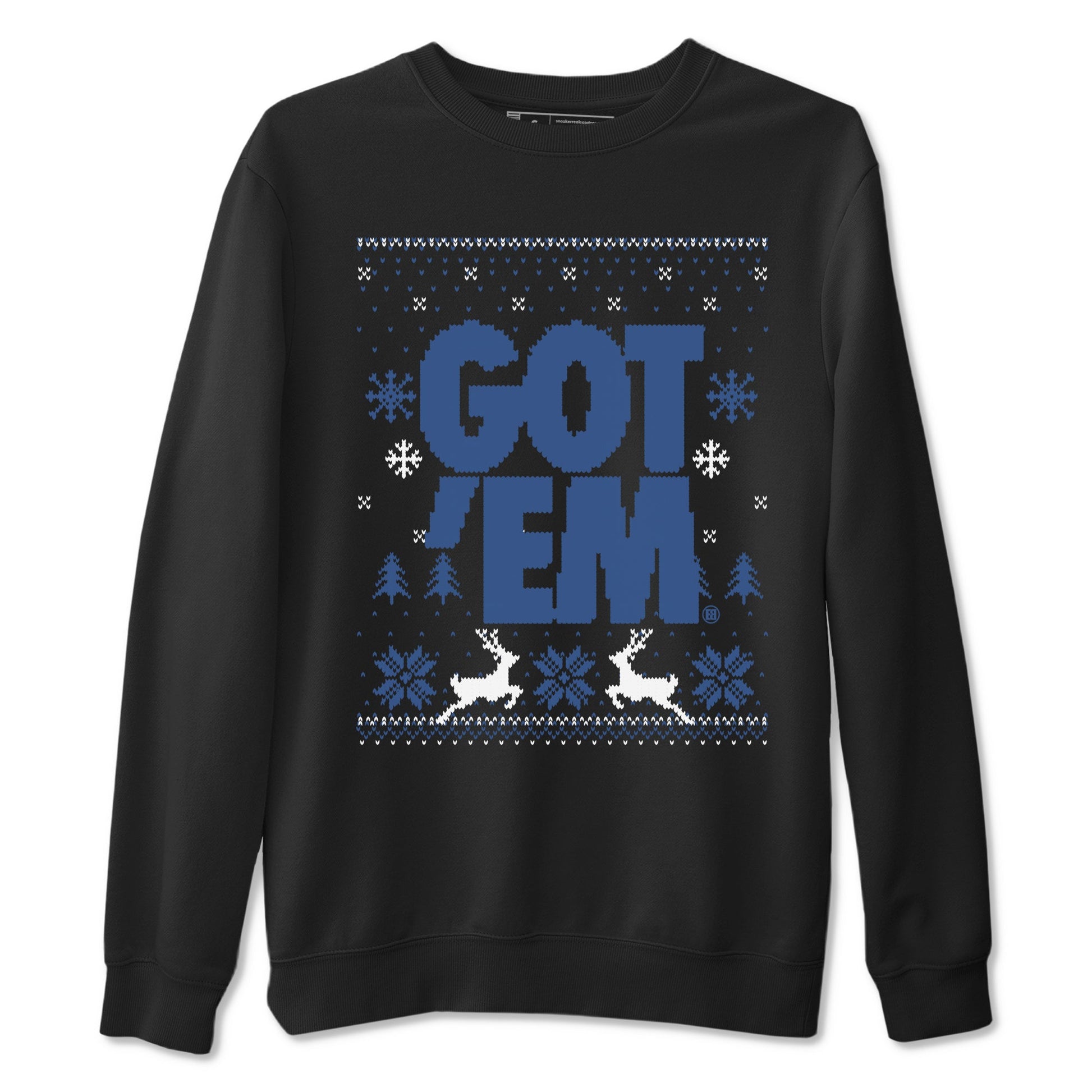 11s Diffused Blue shirts to match jordans Christmas Gift Got Em Ugly Sweater sneaker match tees Air Jordan 11 Retro Diffused Blue match shoes to clothes SNRT Sneaker Tees unisex cotton Black 2 shirts
