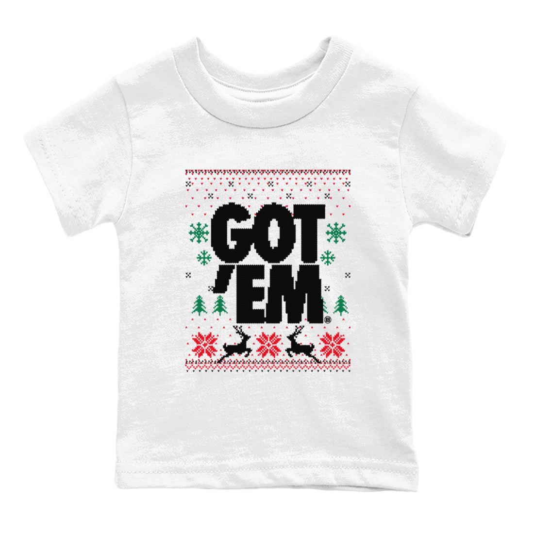 Air Jordan 2 Low Retro Christmas shirts to match jordans Christmas Gift Got Em Ugly Sweater sneaker match tees Air Jordan 2 Christmas match shoes to clothes SNRT Sneaker Tees Youth Baby White 2 tee