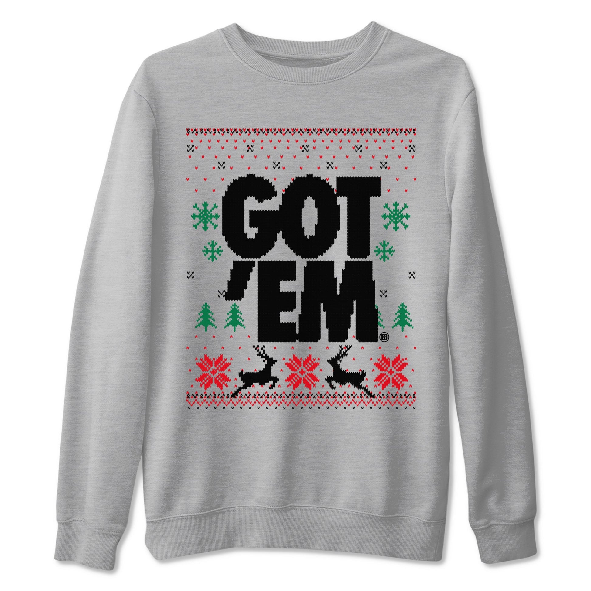 Air Jordan 2 Low Retro Christmas shirts to match jordans Christmas Gift Got Em Ugly Sweater sneaker match tees Air Jordan 2 Christmas match shoes to clothes SNRT Sneaker Tees unisex cotton Heather Grey 2 shirts