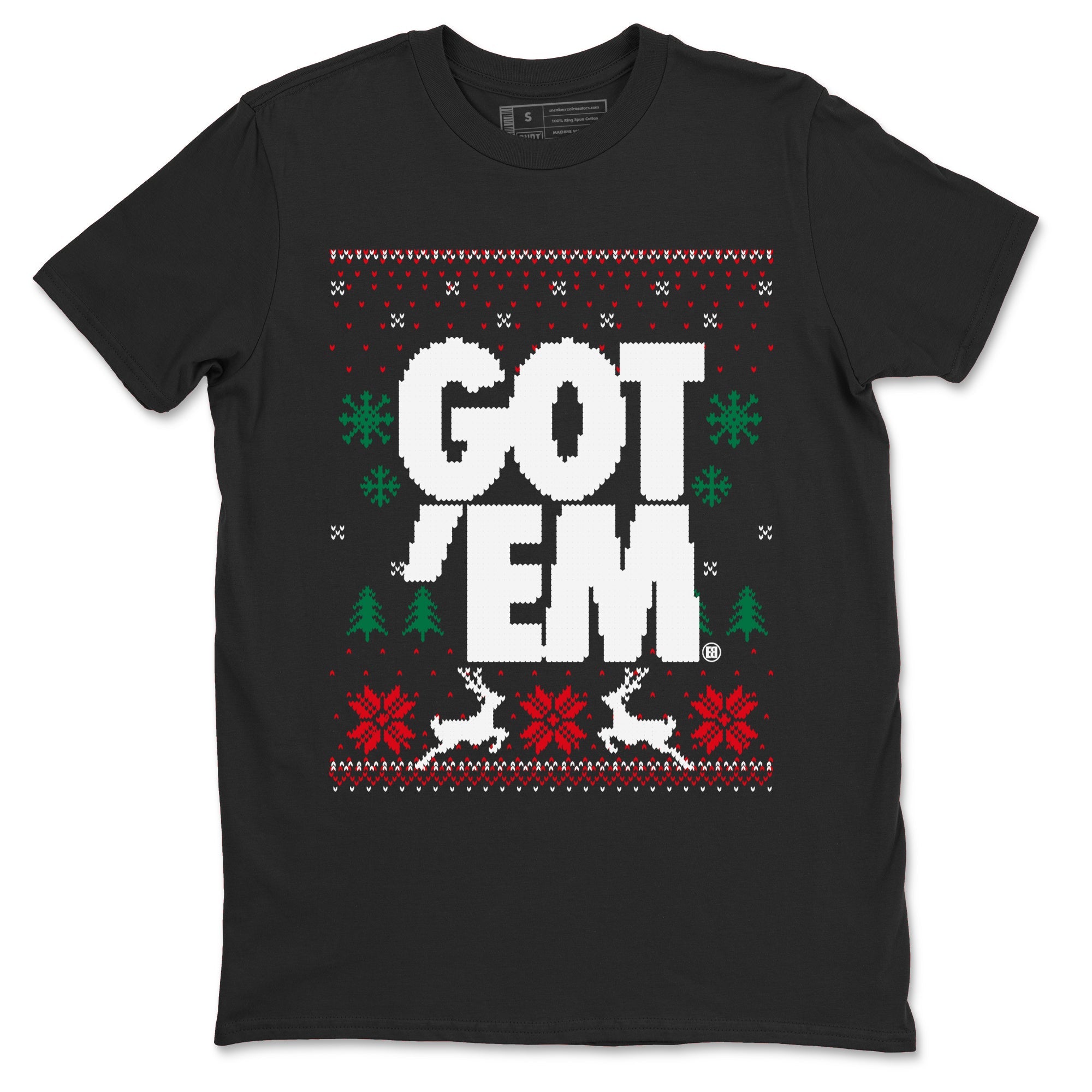Air Jordan 2 Low Retro Christmas shirts to match jordans Christmas Gift Got Em Ugly Sweater sneaker match tees Air Jordan 2 Christmas match shoes to clothes SNRT Sneaker Tees unisex cotton Black 2 shirts