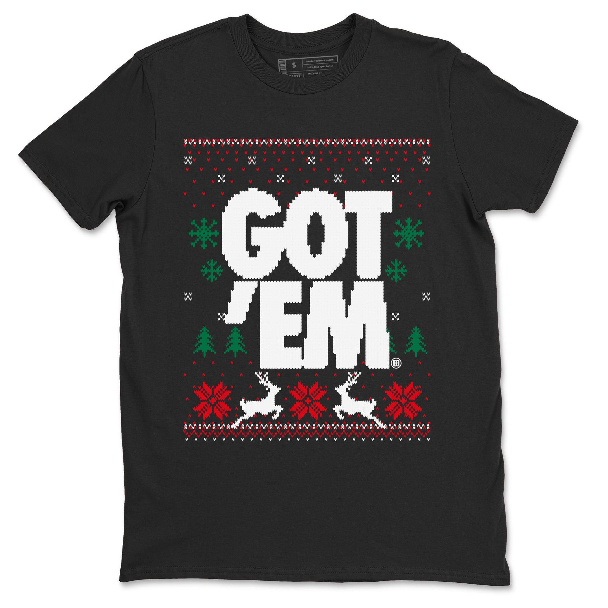 Air Jordan 2 Low Retro Christmas shirts to match jordans Christmas Gift Got Em Ugly Sweater sneaker match tees Air Jordan 2 Christmas match shoes to clothes SNRT Sneaker Tees unisex cotton Black 2 shirts