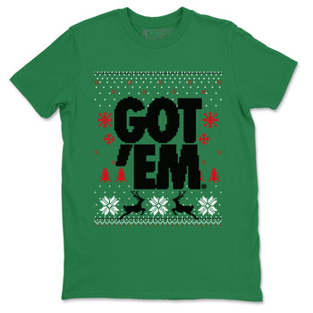Air Jordan 2 Low Retro Christmas shirts to match jordans Christmas Gift Got Em Ugly Sweater sneaker match tees Air Jordan 2 Christmas match shoes to clothes SNRT Sneaker Tees unisex cotton Kelly Green 2 shirts
