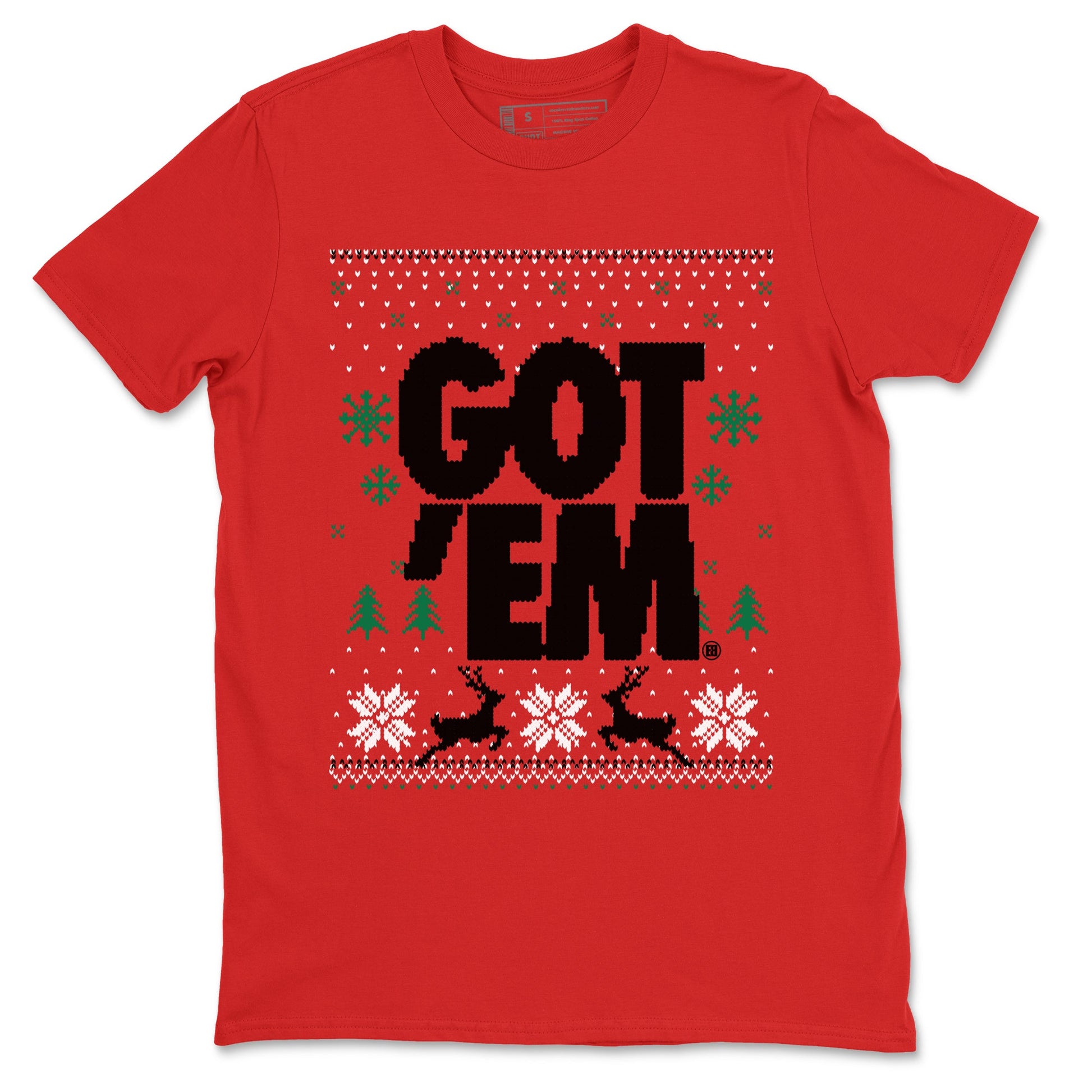 Air Jordan 2 Low Retro Christmas shirts to match jordans Christmas Gift Got Em Ugly Sweater sneaker match tees Air Jordan 2 Christmas match shoes to clothes SNRT Sneaker Tees unisex cotton Red 2 shirts