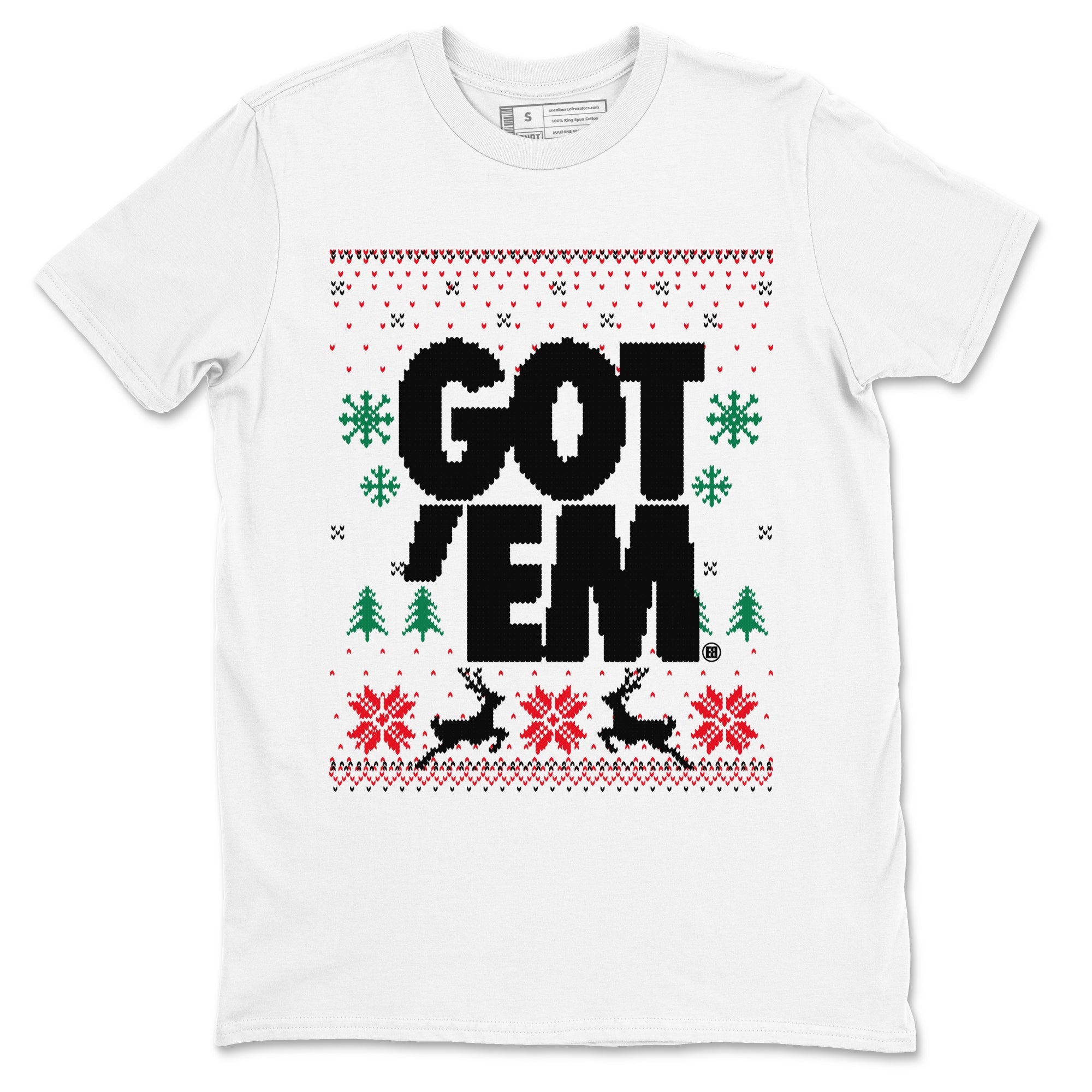 Air Jordan 2 Low Retro Christmas shirts to match jordans Christmas Gift Got Em Ugly Sweater sneaker match tees Air Jordan 2 Christmas match shoes to clothes SNRT Sneaker Tees unisex cotton White 2 shirts