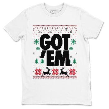 Air Jordan 2 Low Retro Christmas shirts to match jordans Christmas Gift Got Em Ugly Sweater sneaker match tees Air Jordan 2 Christmas match shoes to clothes SNRT Sneaker Tees unisex cotton White 2 shirts