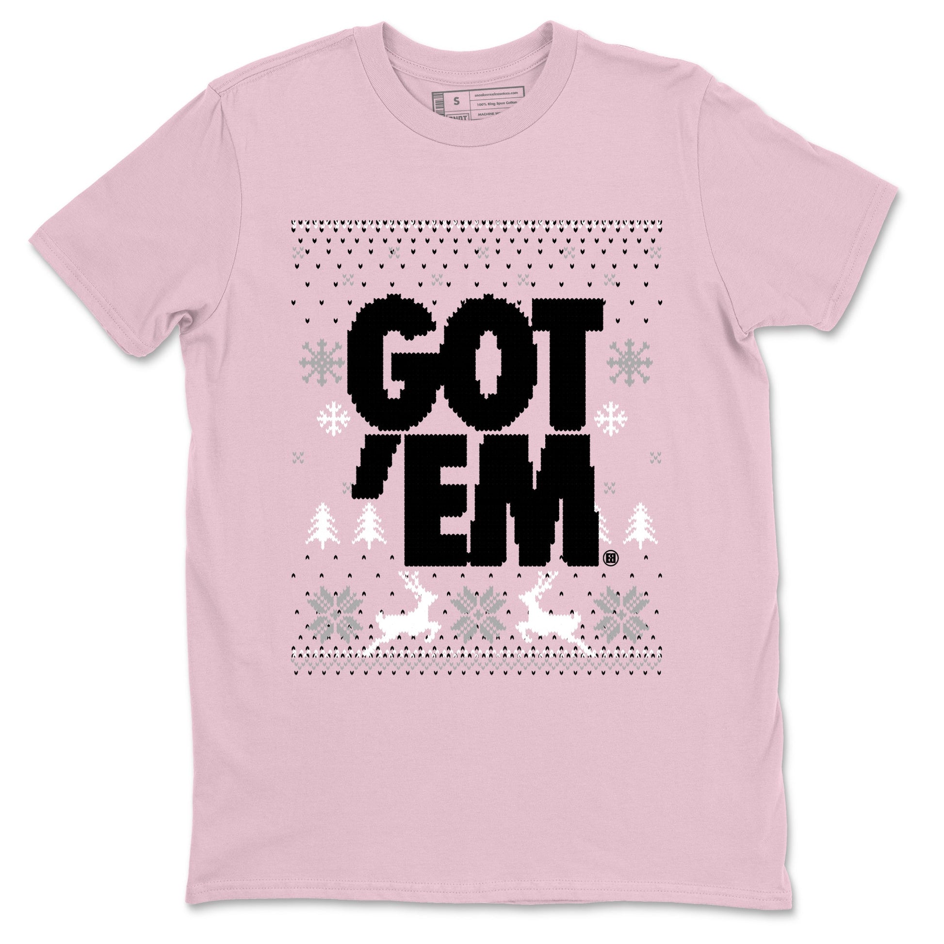 4s Orchid t-shirts to match sneakers Christmas Holiday Gift Got Em Ugly Sweater sneaker match tees Air Jordan 4 Orchid match shoes to clothes SNRT Sneaker Tees unisex cotton Pink 2 shirts