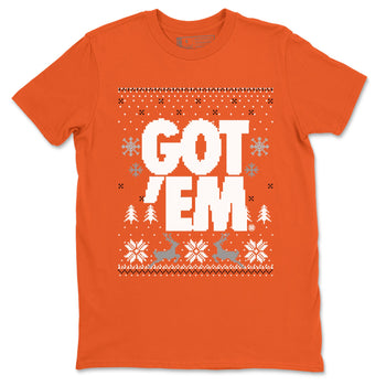 Air Max 1 OG '86 'Summit White and Cosmic Clay shirts to match jordans Christmas Gift Got Em Ugly Sweater sneaker match tees Air Max 1 Cosmic Clay match shoes to clothes SNRT Sneaker Tees unisex cotton Orange 2 shirts