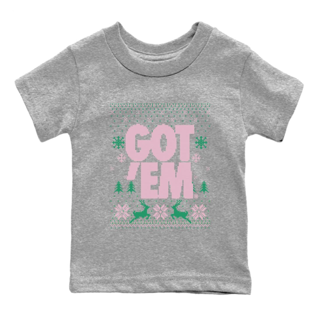 Dunk Low Retro SE Medium Soft Pink Malachite shirts to match jordans Christmas Gift Got Em Ugly Sweater sneaker match tees Dunk Medium Soft Pink Malachite match shoes to clothes SNRT Sneaker Tees Youth Baby Heather Grey 2 tee