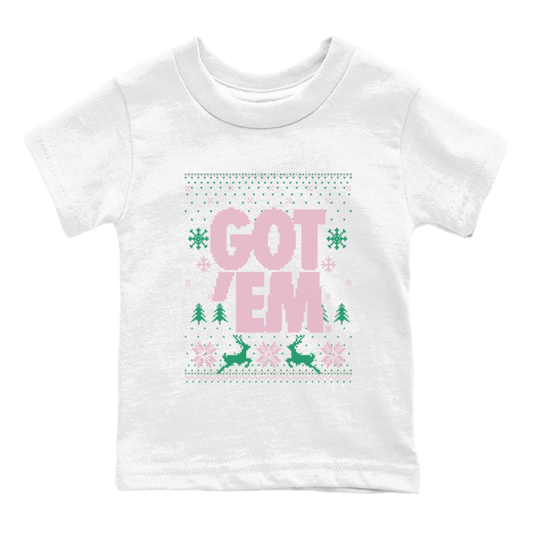Dunk Low Retro SE Medium Soft Pink Malachite shirts to match jordans Christmas Gift Got Em Ugly Sweater sneaker match tees Dunk Medium Soft Pink Malachite match shoes to clothes SNRT Sneaker Tees Youth Baby White 2 tee