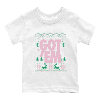 Dunk Low Retro SE Medium Soft Pink Malachite shirts to match jordans Christmas Gift Got Em Ugly Sweater sneaker match tees Dunk Medium Soft Pink Malachite match shoes to clothes SNRT Sneaker Tees Youth Baby White 2 tee