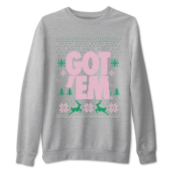 Dunk Low Retro SE Medium Soft Pink Malachite shirts to match jordans Christmas Gift Got Em Ugly Sweater sneaker match tees Dunk Medium Soft Pink Malachite match shoes to clothes SNRT Sneaker Tees unisex cotton Heather Grey 2 shirts