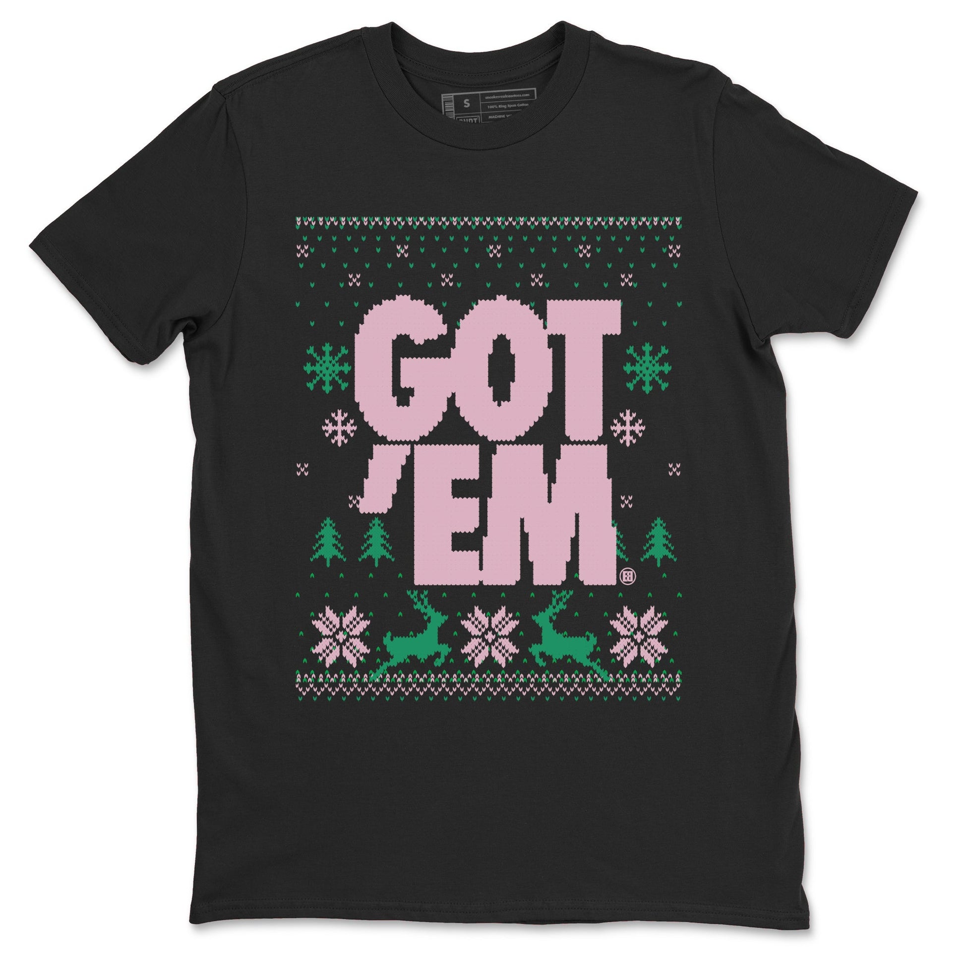 Dunk Low Retro SE Medium Soft Pink Malachite shirts to match jordans Christmas Gift Got Em Ugly Sweater sneaker match tees Dunk Medium Soft Pink Malachite match shoes to clothes SNRT Sneaker Tees unisex cotton Black 2 shirts