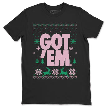 Dunk Low Retro SE Medium Soft Pink Malachite shirts to match jordans Christmas Gift Got Em Ugly Sweater sneaker match tees Dunk Medium Soft Pink Malachite match shoes to clothes SNRT Sneaker Tees unisex cotton Black 2 shirts