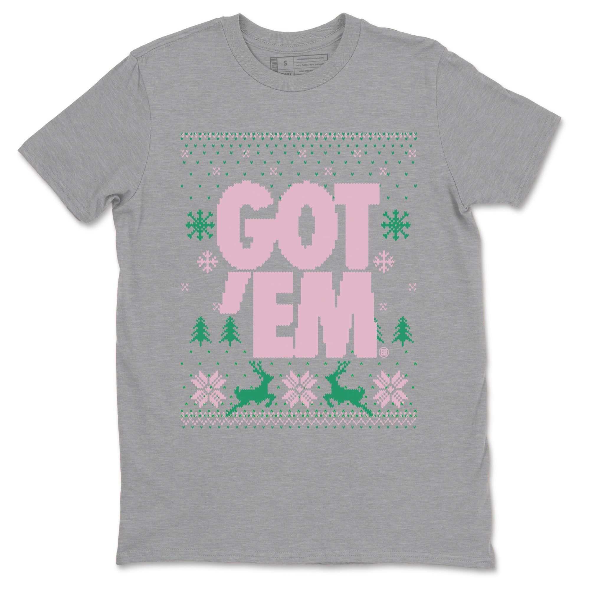 Dunk Low Retro SE Medium Soft Pink Malachite shirts to match jordans Christmas Gift Got Em Ugly Sweater sneaker match tees Dunk Medium Soft Pink Malachite match shoes to clothes SNRT Sneaker Tees unisex cotton Heather Grey 2 shirts