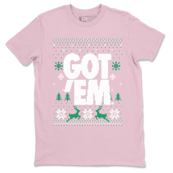 Dunk Low Retro SE Medium Soft Pink Malachite shirts to match jordans Christmas Gift Got Em Ugly Sweater sneaker match tees Dunk Medium Soft Pink Malachite match shoes to clothes SNRT Sneaker Tees unisex cotton Pink 2 shirts