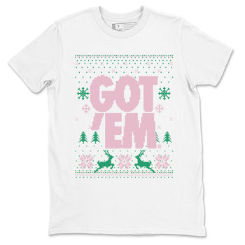 Dunk Low Retro SE Medium Soft Pink Malachite shirts to match jordans Christmas Gift Got Em Ugly Sweater sneaker match tees Dunk Medium Soft Pink Malachite match shoes to clothes SNRT Sneaker Tees unisex cotton White 2 shirts