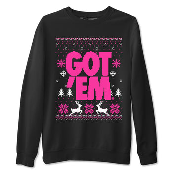 Nike KD 4 Retro Aunt Pearl shirts to match jordans Got Em Ugly Sweater sneaker match tees Nike KD 4 Aunt Pearl match shoes to clothes SNRT Sneaker Tees unisex cotton Black 2 shirts