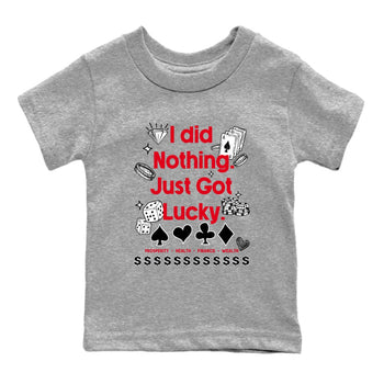 12s Flu Game shirts to match jordans Got Lucky sneaker match tees Air Jordan 12 Retro Flu Game match shoes to clothes SNRT Sneaker Tees Youth Baby Heather Grey 2 tee