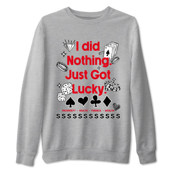 12s Flu Game shirts to match jordans Got Lucky sneaker match tees Air Jordan 12 Retro Flu Game match shoes to clothes SNRT Sneaker Tees unisex cotton Heather Grey 2 shirts
