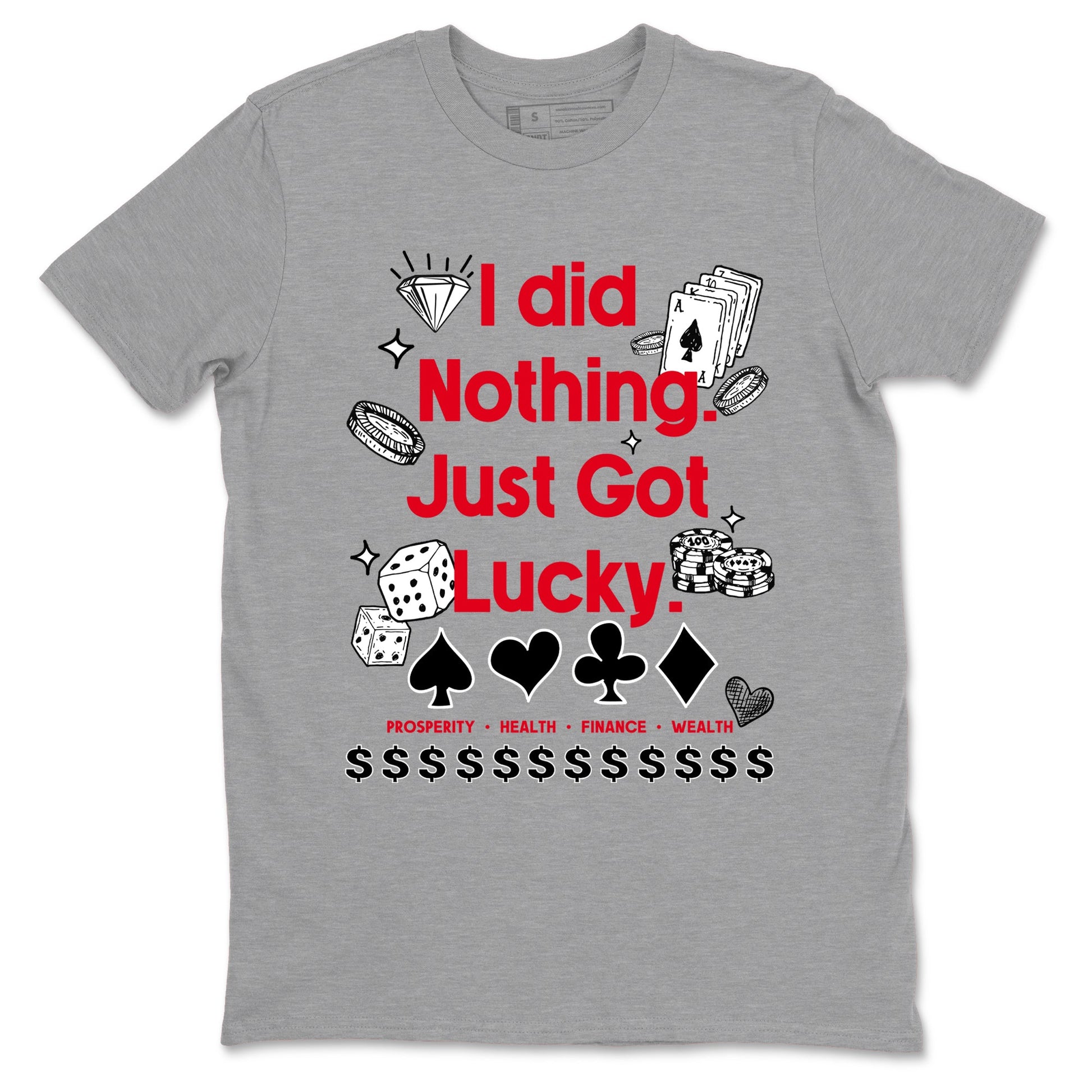 12s Flu Game shirts to match jordans Got Lucky sneaker match tees Air Jordan 12 Retro Flu Game match shoes to clothes SNRT Sneaker Tees unisex cotton Heather Grey 2 shirts