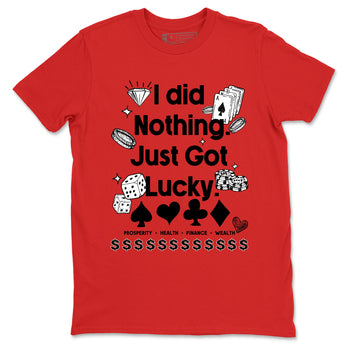 12s Flu Game shirts to match jordans Got Lucky sneaker match tees Air Jordan 12 Retro Flu Game match shoes to clothes SNRT Sneaker Tees unisex cotton Red 2 shirts