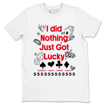 12s Flu Game shirts to match jordans Got Lucky sneaker match tees Air Jordan 12 Retro Flu Game match shoes to clothes SNRT Sneaker Tees unisex cotton White 2 shirts
