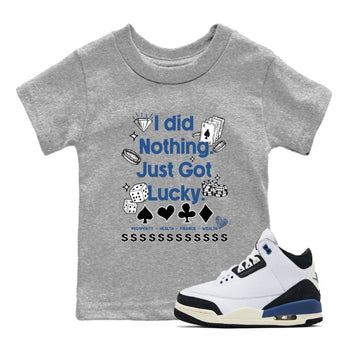 3s For The Love to match jordans Got Lucky sneaker match tees A Ma Maniere x Air Jordan 3 Diffused Blue match shoes to clothes SNRT Sneaker Tees Youth Baby Heather Grey 1 tee