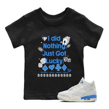 3s Lucky Shorts shirts to match jordans Got Lucky sneaker match tees Air Jordan 3 Lucky Shorts match shoes to clothes SNRT Sneaker Tees Youth Baby Black 1 tee