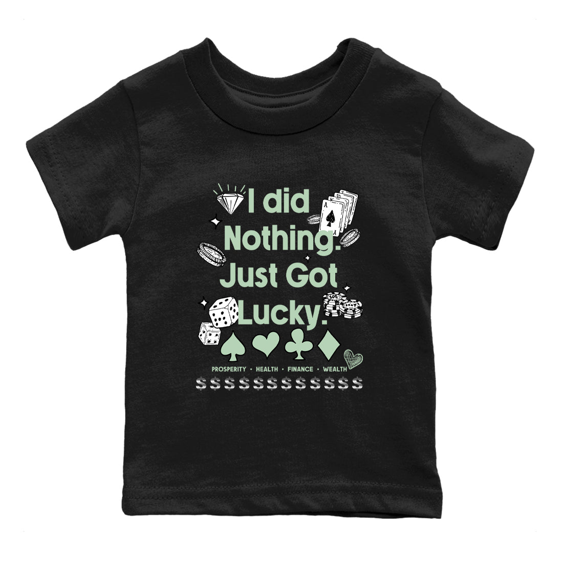 4s Abundance shirts to match jordans Got Lucky sneaker match tees Air Jordan 4 Seafoam match shoes to clothes SNRT Sneaker Tees Youth Baby Black 2 tee