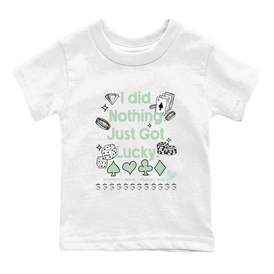 4s Abundance shirts to match jordans Got Lucky sneaker match tees Air Jordan 4 Seafoam match shoes to clothes SNRT Sneaker Tees Youth Baby White 2 tee