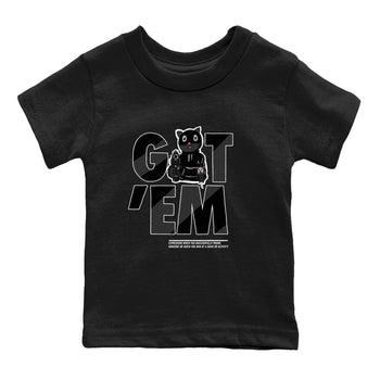 5s Black Cat shirts to match jordans Got'em Cat sneaker match tees Air Jordan 5 Black Cat match shoes to clothes SNRT Sneaker Tees Youth Baby Black 2 tee
