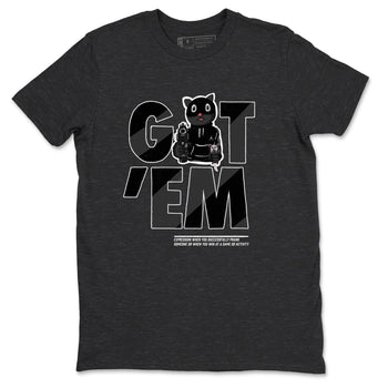 5s Black Cat shirts to match jordans Got'em Cat sneaker match tees Air Jordan 5 Black Cat match shoes to clothes SNRT Sneaker Tees unisex cotton Charcoal Heather 2 shirts