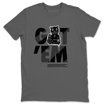 5s Black Cat shirts to match jordans Got'em Cat sneaker match tees Air Jordan 5 Black Cat match shoes to clothes SNRT Sneaker Tees unisex cotton Cool Grey 2 shirts