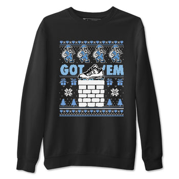 11s Legend Blue shirts to match jordans Got'em Santa sneaker match tees Air Jordan 11 Retro Legend Blue match shoes to clothes SNRT Sneaker Tees unisex cotton Black 2 shirts