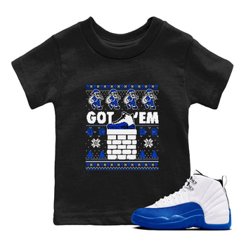 Air Jordan 13 Blueberry t-shirts to match sneakers Got'em Santa sneaker match tees Air Jordan 13 Blueberry match shoes to clothes SNRT Sneaker Tees Youth Baby Black 1 tee