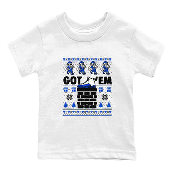 Air Jordan 13 Blueberry t-shirts to match sneakers Got'em Santa sneaker match tees Air Jordan 13 Blueberry match shoes to clothes SNRT Sneaker Tees Youth Baby White 2 tee