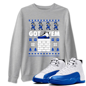 Air Jordan 13 Blueberry t-shirts to match sneakers Got'em Santa sneaker match tees Air Jordan 13 Blueberry match shoes to clothes SNRT Sneaker Tees unisex cotton Heather Grey 1 shirts