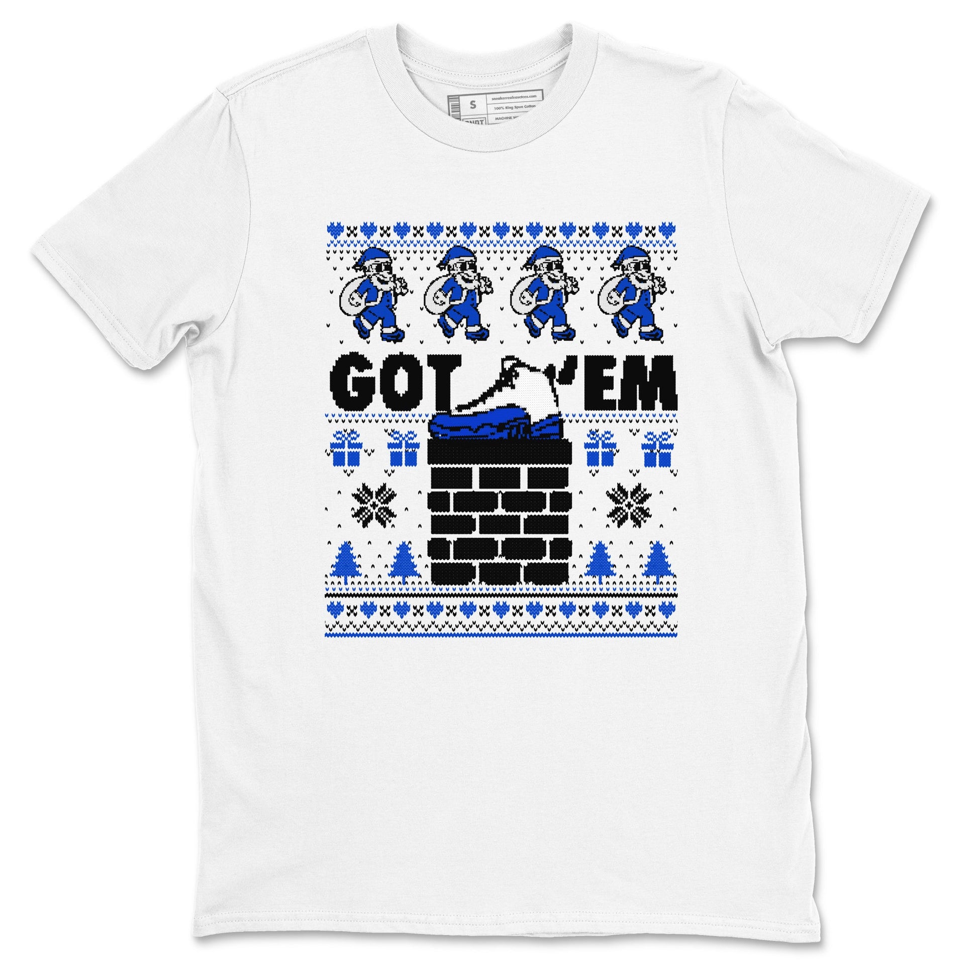 Air Jordan 13 Blueberry t-shirts to match sneakers Got'em Santa sneaker match tees Air Jordan 13 Blueberry match shoes to clothes SNRT Sneaker Tees unisex cotton White 2 shirts