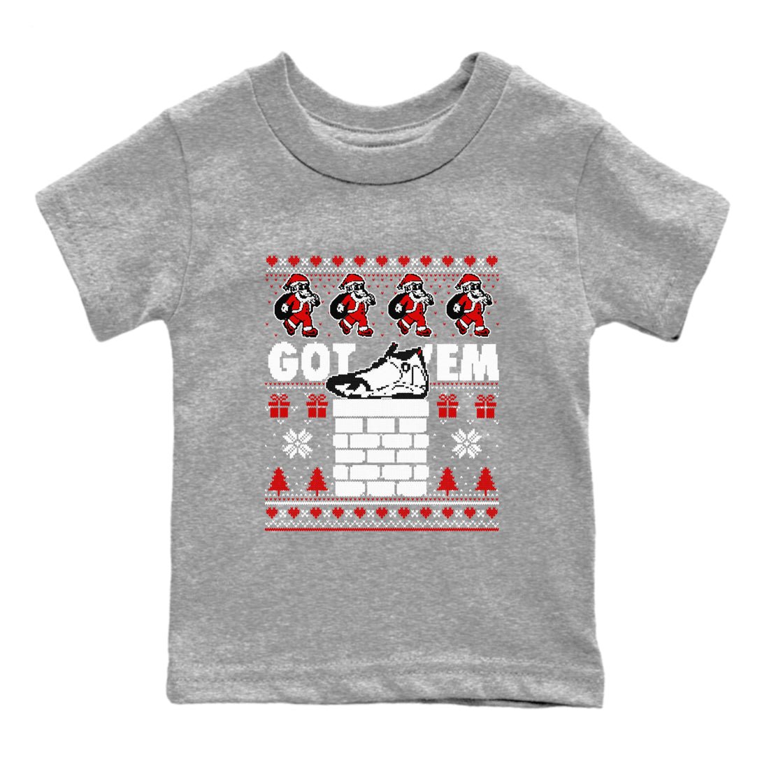Air Jordan 14 Black Toe t shirts to match sneakers Got'em Santa sneaker match tees 14s Black Toe sneaker match tee SNRT Sneaker Tees Youth Baby Heather Grey 2 tee