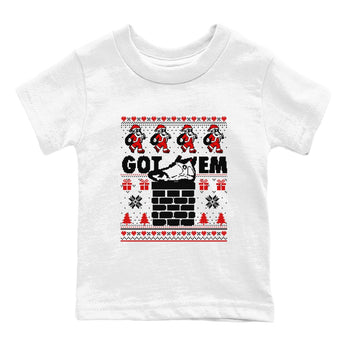 Air Jordan 14 Black Toe t shirts to match sneakers Got'em Santa sneaker match tees 14s Black Toe sneaker match tee SNRT Sneaker Tees Youth Baby White 2 tee
