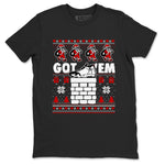 Air Jordan 14 Black Toe t shirts to match sneakers Got'em Santa sneaker match tees 14s Black Toe sneaker match tee SNRT Sneaker Tees unisex cotton Black 2 shirts
